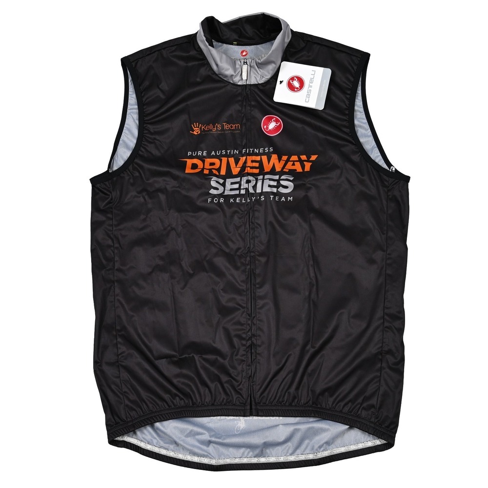 NEW Castelli Squadra Full Zip Wind Vest Mens 2XL Driveway Series Vented (C0224)